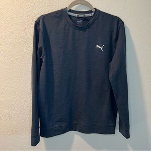 Women’s Puma blue long sleeve pullover crewneck sweater size small S